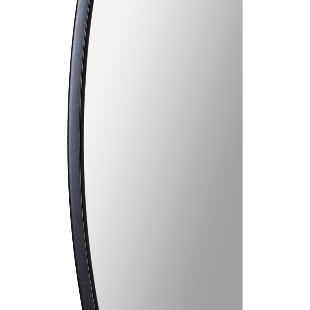 Renwil Cori 40" Tall Round Wall Mirror - Black