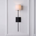 Renwil Eunices 24" Length Wall Sconce - Black And White