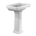 TOTO Promenade 24" x 19 1/4" Rectangular Pedestal Bathroom Sink For 8" Center Faucets