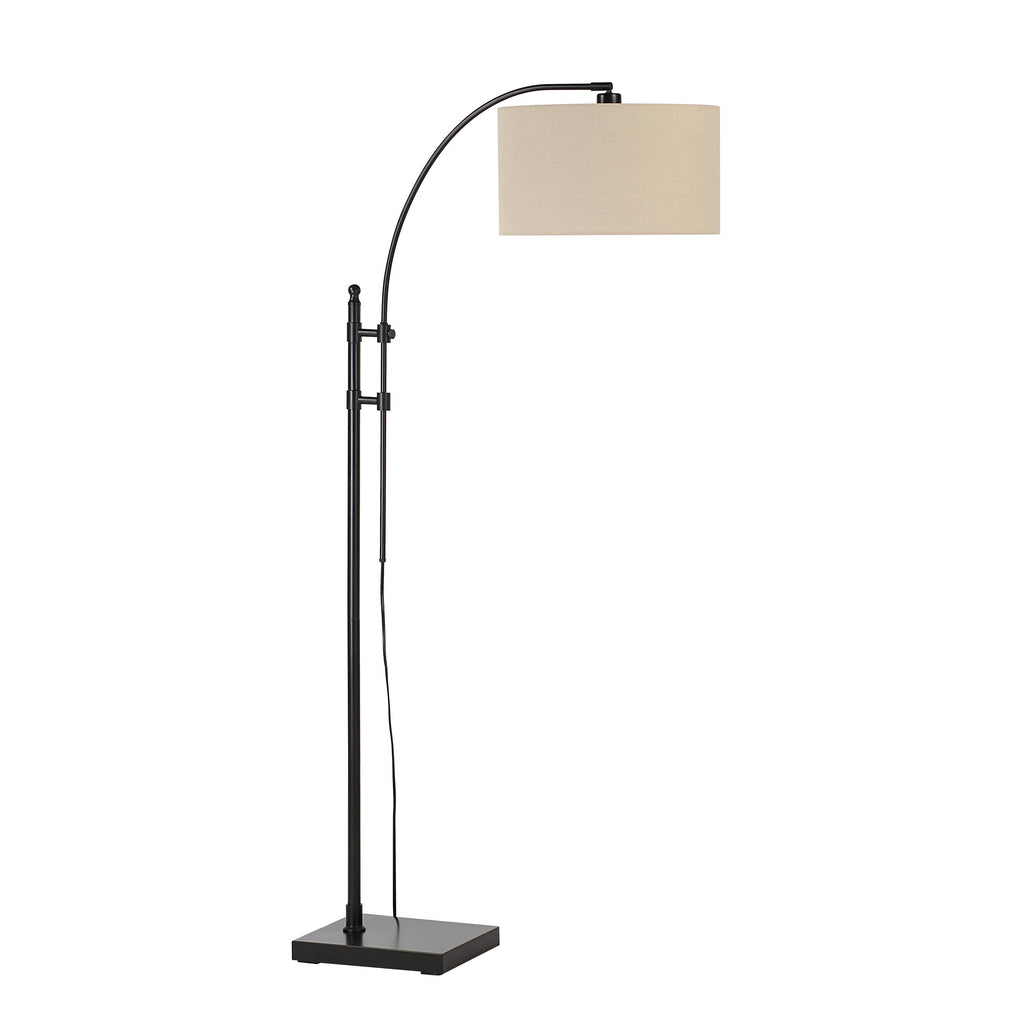 Everren Crystal 78" Height Floor Lamp - Matte Black