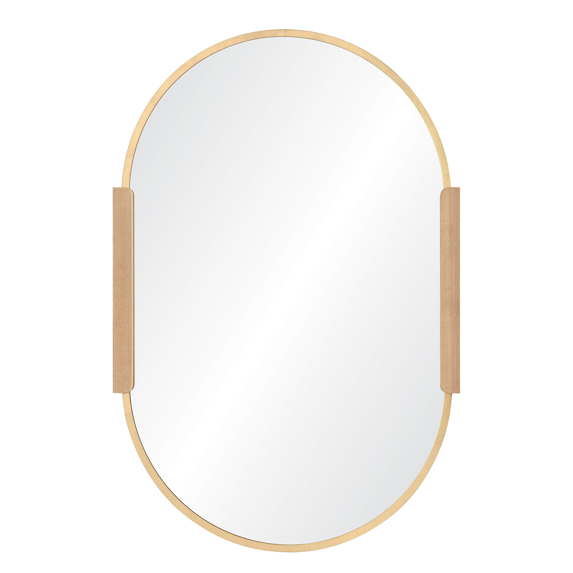 Renwil Kerianne 41" Tall Oval Wall Mirror - Yellow