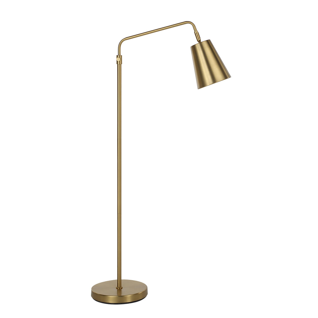 Everren Vidura Adjustable Height Floor Lamp - Brass