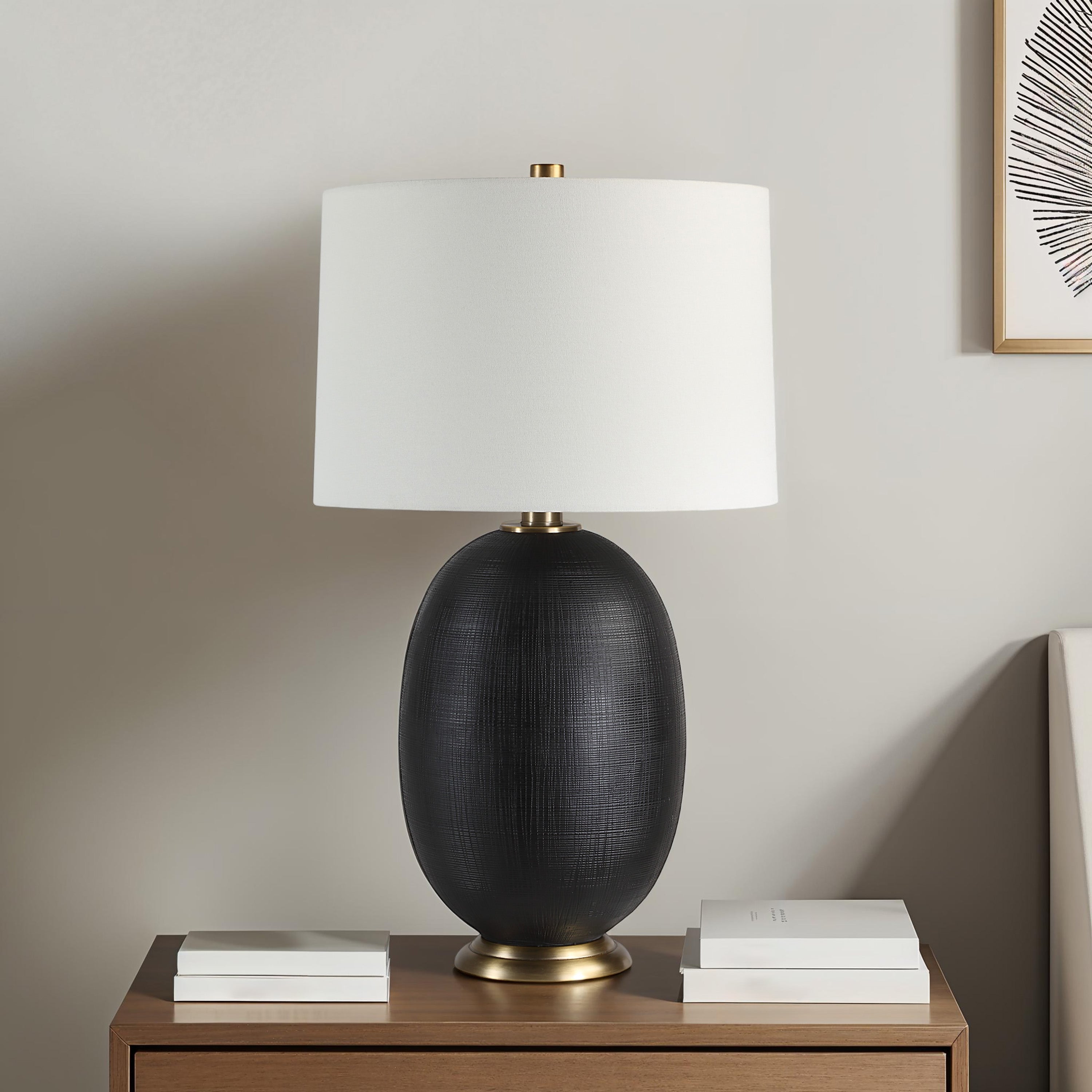 Everren Carmesi 28.5" Height Table Lamp - Matte Black