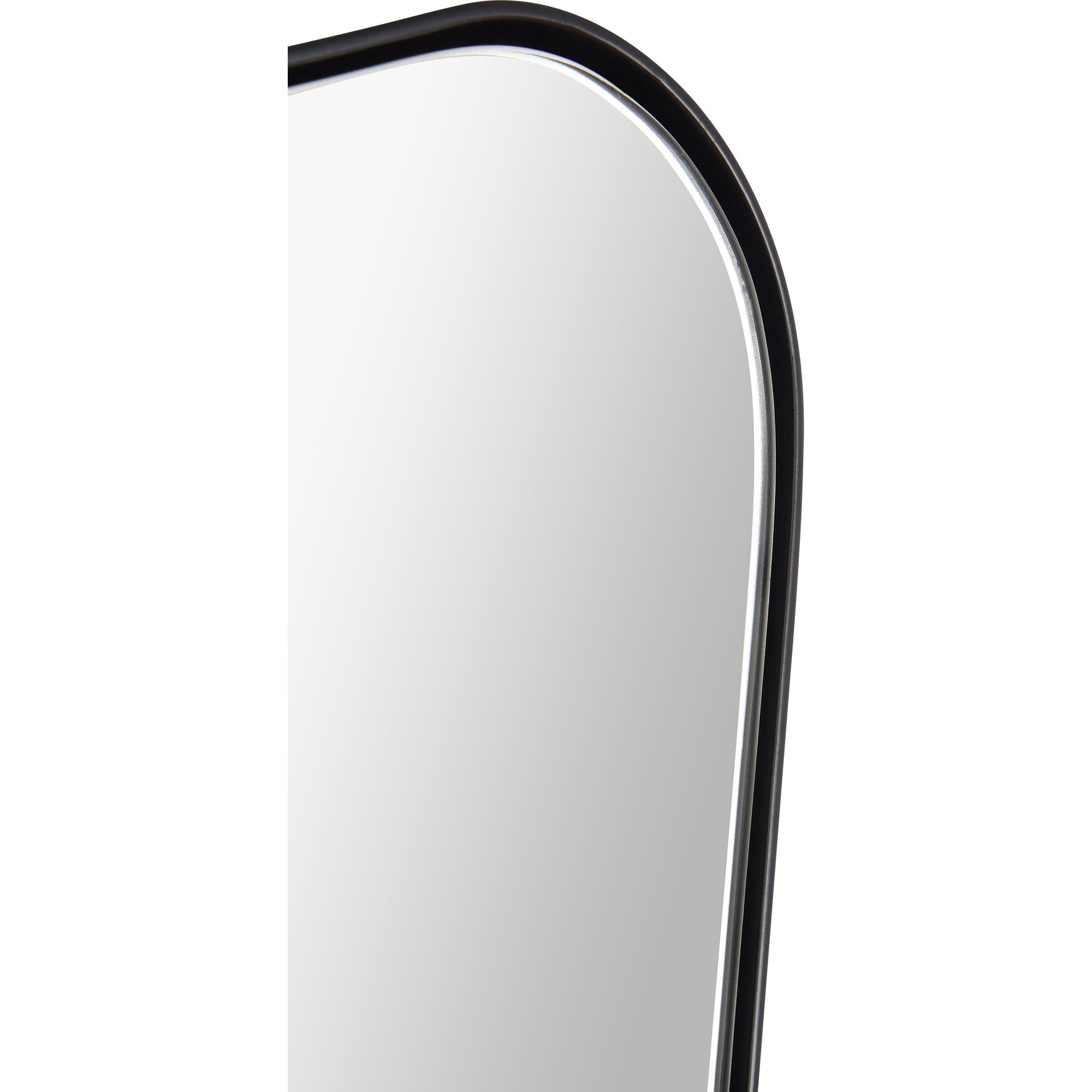 Renwil Nashua 36" Tall Rectangle Wall Mirror - Black