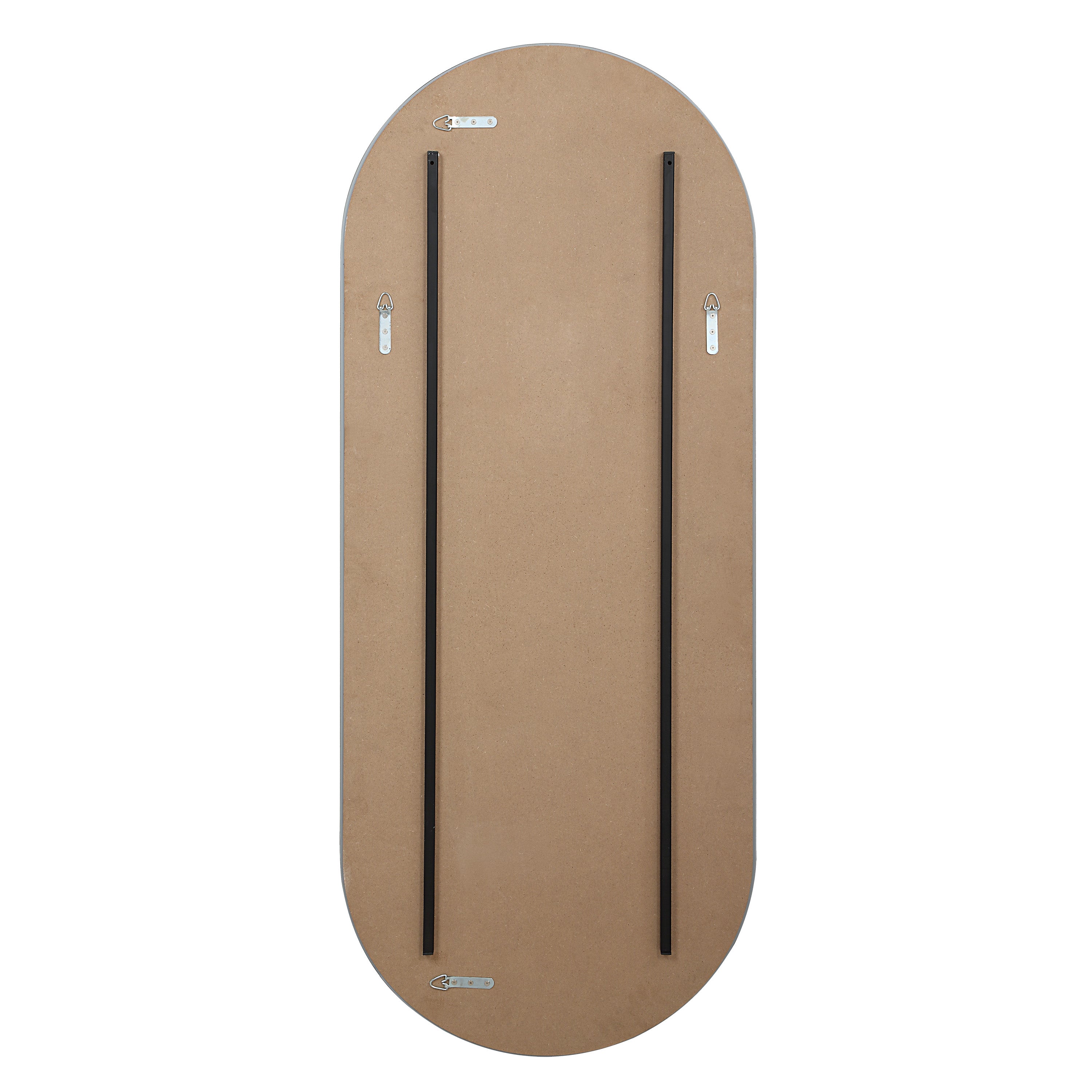 Renwil Kastelli 60" H x 24" W Wall Mirror - Grey