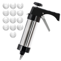 Stainless Steel Cookie & Pastry Press  Multi-Nozzle Decorating Set for Home Baking