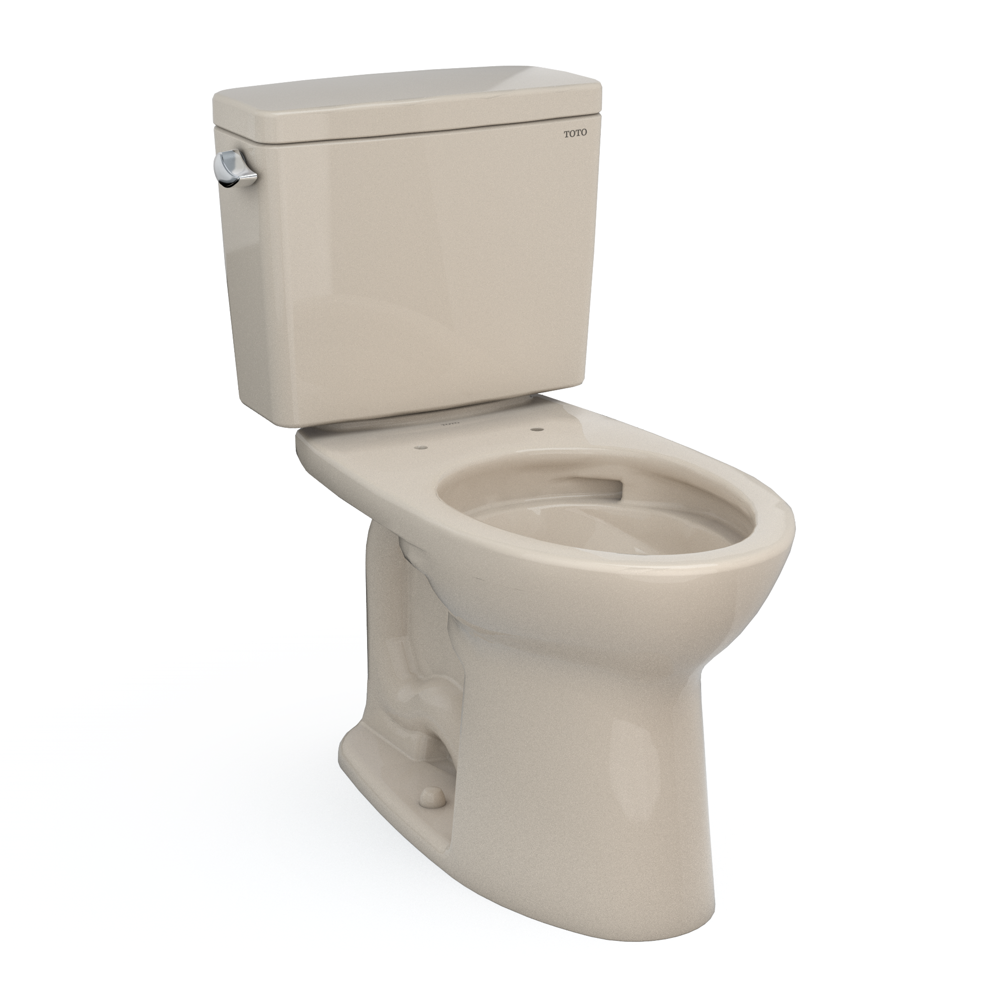 TOTO Drake Two Piece Elongated 1.6 GPF Tornado Flush Toilet with Cefiontect