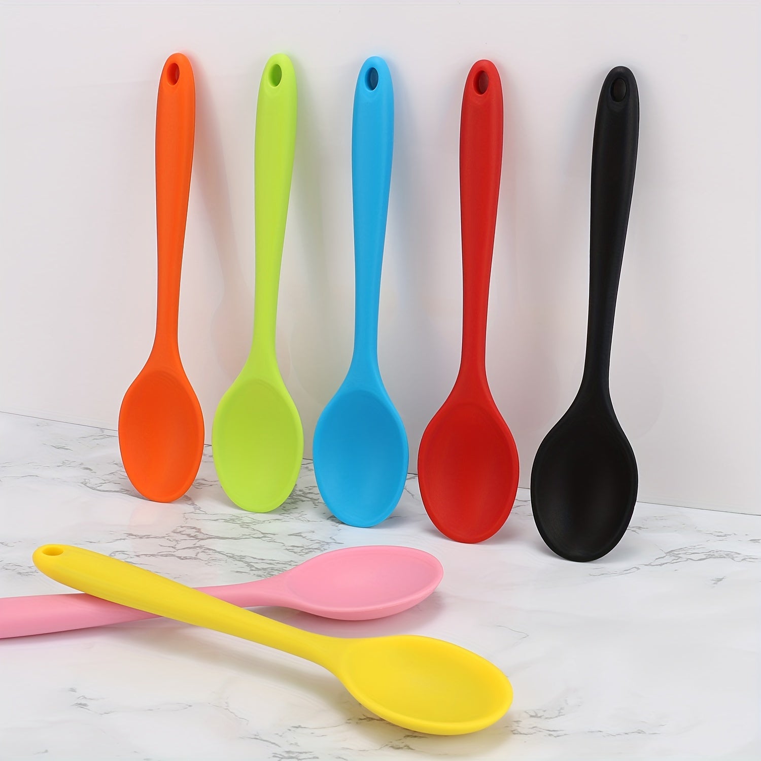 1pc Premium Silicone Spoon - Ladles for Cooking, Mixing, Serving, and Salad Preparation - Heat Resistant, Non-Stick, and Easy to Clean Kitchen Essential