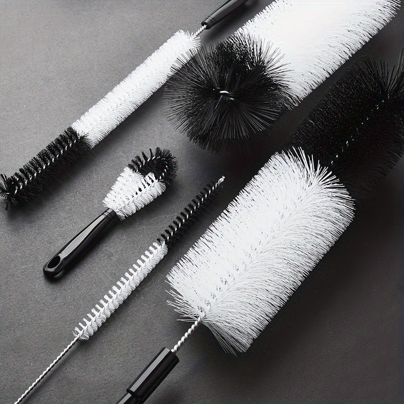 8pcs/set, Cup Brush, Long Handle Bottle Cleaning Brush, Straw Brush, Tea Stain Removal Brush, No Dead Corner, Multipurpose Kitchen Cleaning Brush, For Water Bottle, Tea Cup, Groove, Cleaning Supplies, Cleaning Tool, Christmas