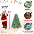 🎄 5FT Artificial Christmas Tree – Blue-Green Tint Holiday Decoration