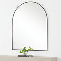 Renwil Lamia 50" Tall Arch Wall Mirror - Black