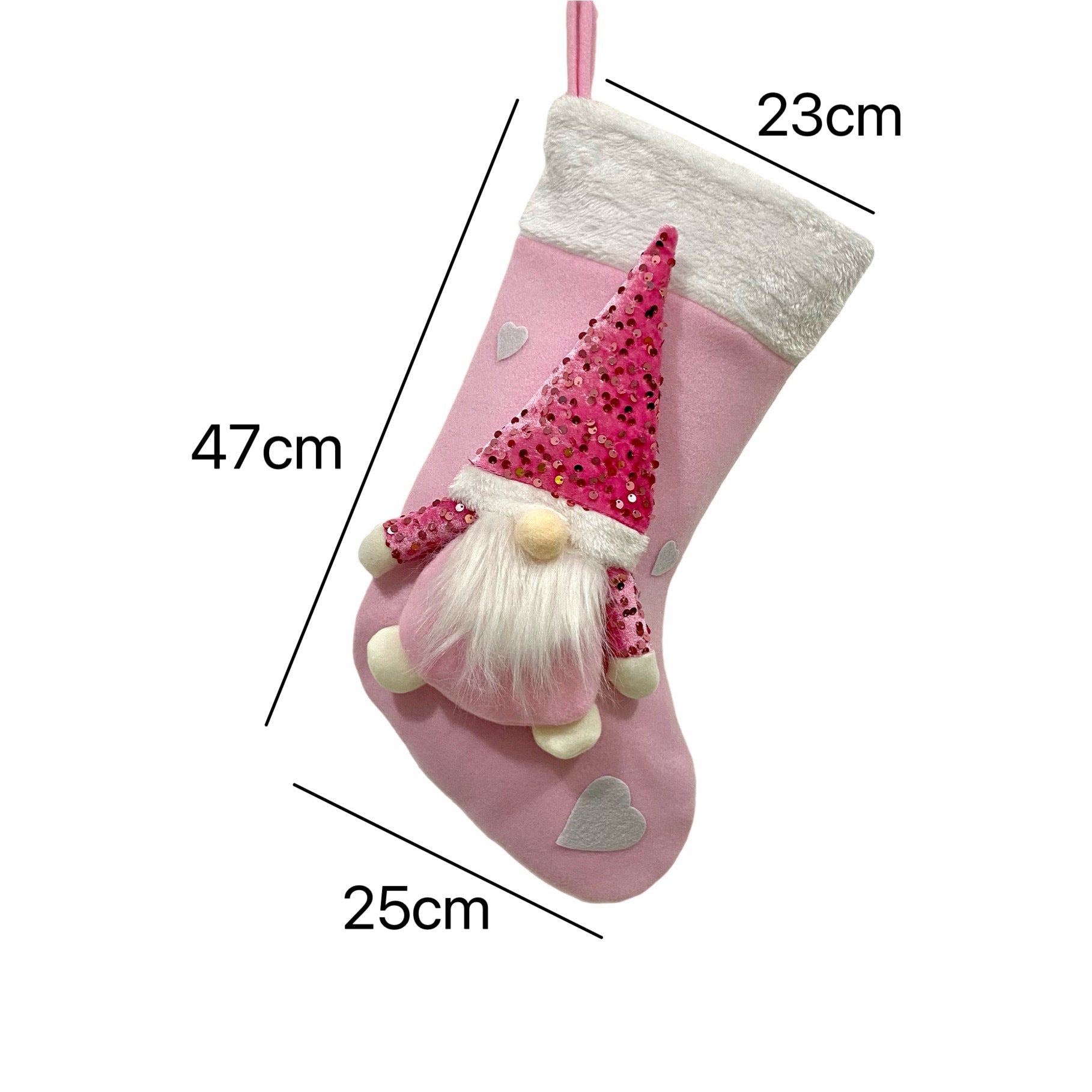 🎁 Christmas Gift Bag – Sequin Faceless Doll Pendant Holiday Decoration