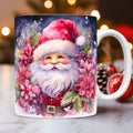 ☕ 3D Christmas Ceramic Mug – Santa & Snowman Holiday Coffee Cup