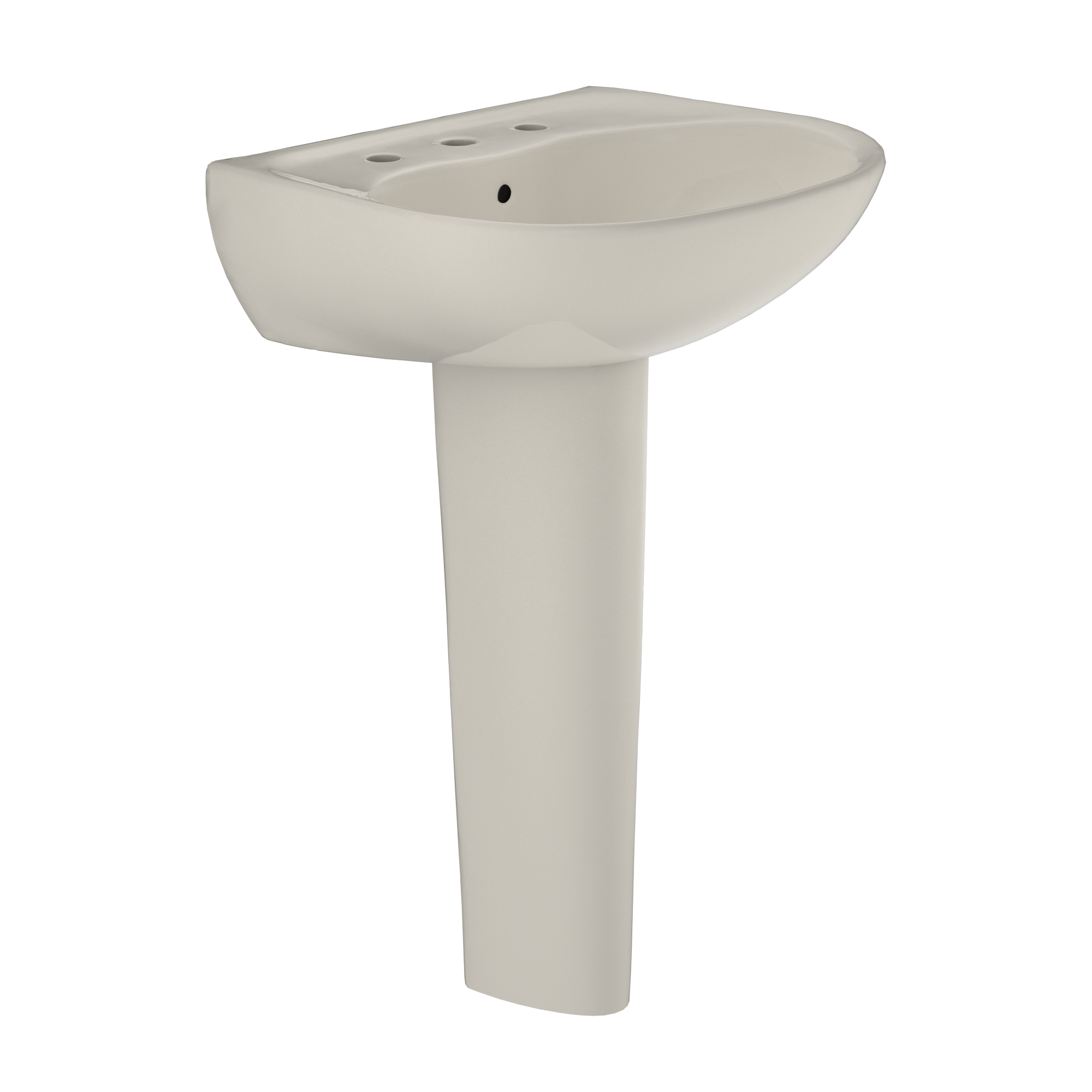TOTO Supreme Oval Basin Pedestal Bathroom Sink For 8" Center Faucets