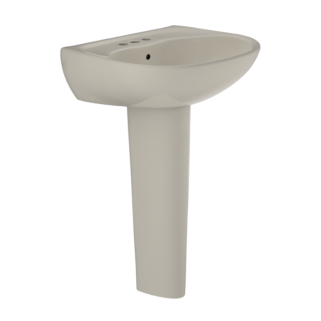 TOTO Supreme Oval Basin Pedestal Bathroom Sink For 4" Center Faucets