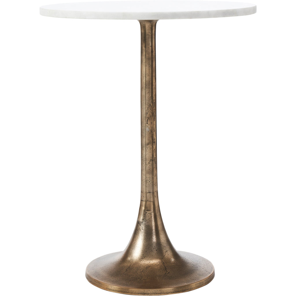 Renwil Amalya Indoor Aluminum Table - Antique Brass