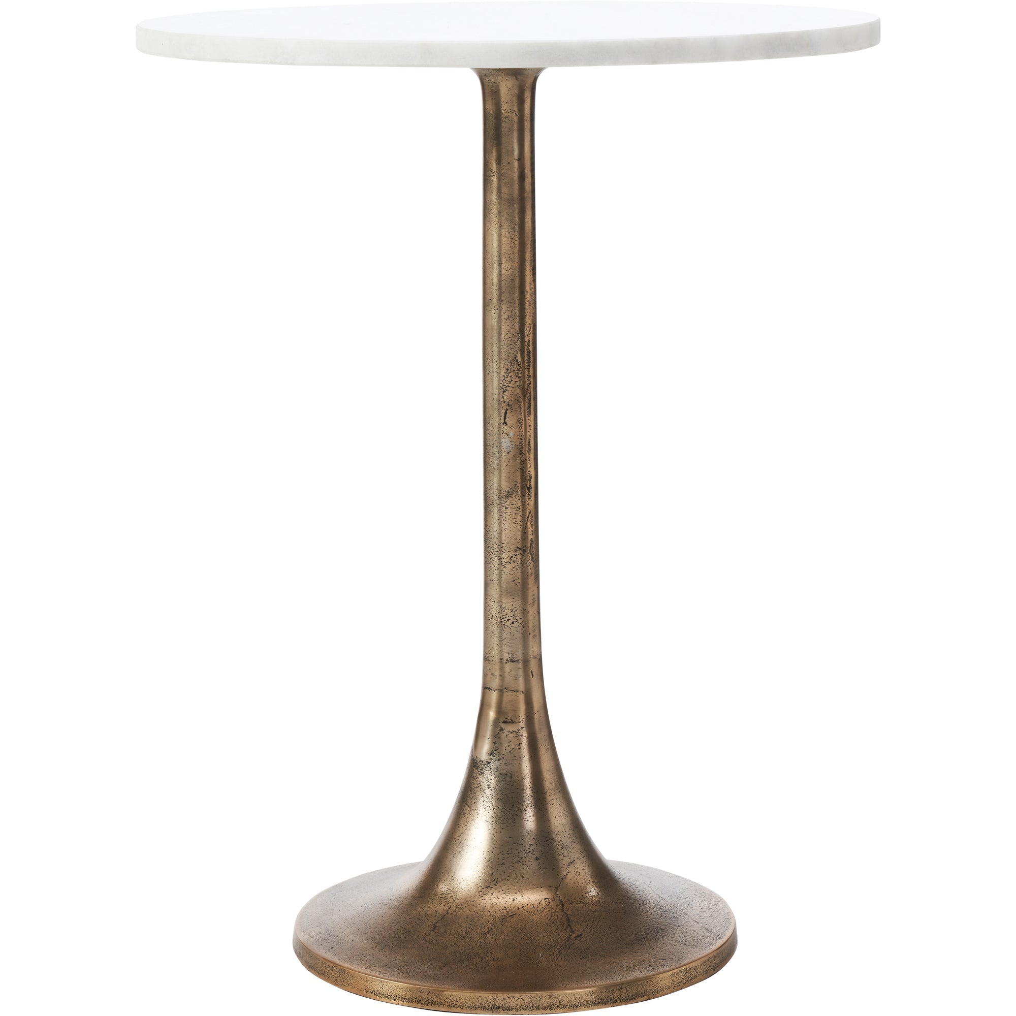 Renwil Amalya Indoor Aluminum Table - Antique Brass