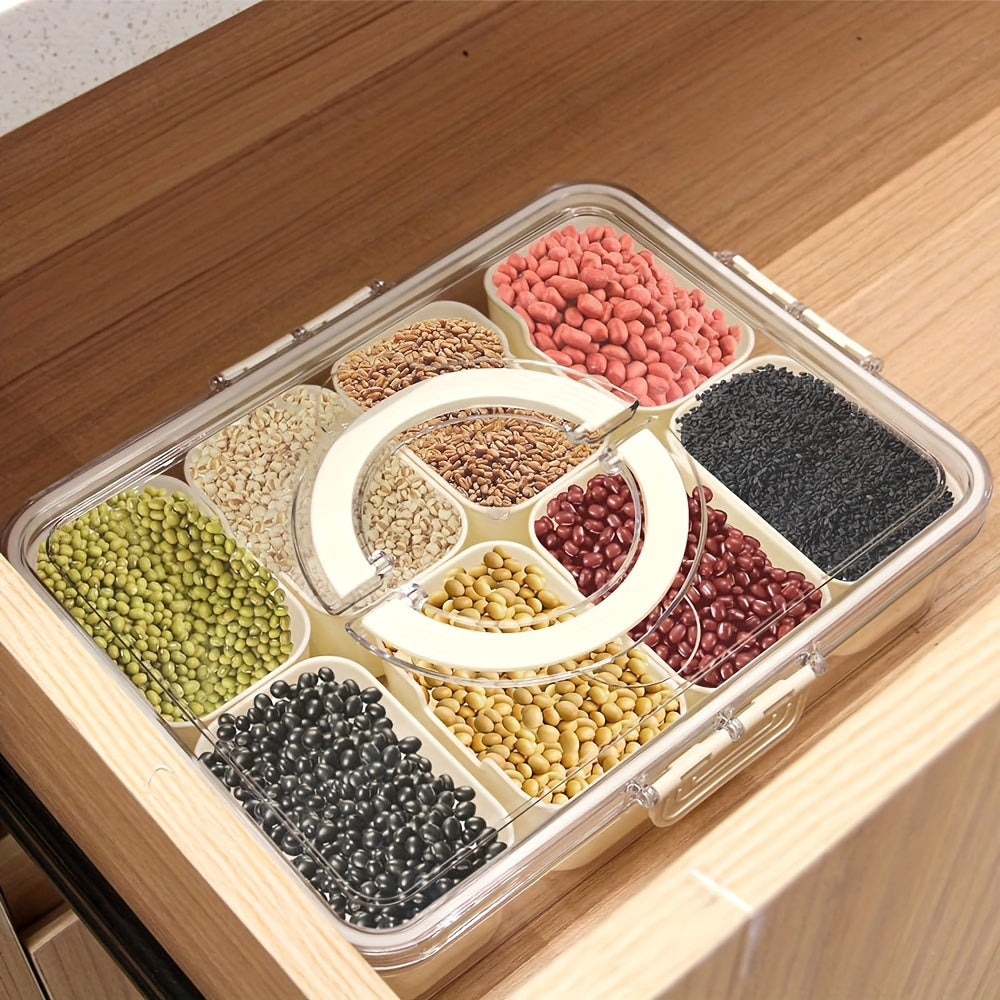 Leak-Proof Square Bento Lunch Box With 4/8 Compartments - Perfect For School, College, Picnics & Kitchen Organization