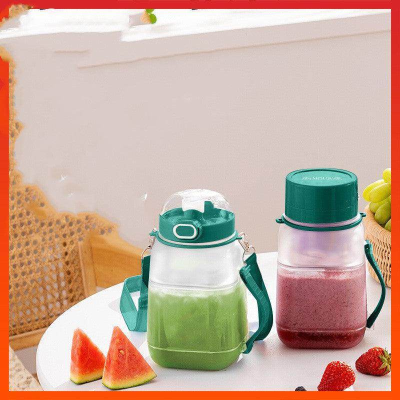 Portable smoothies blender bottle
