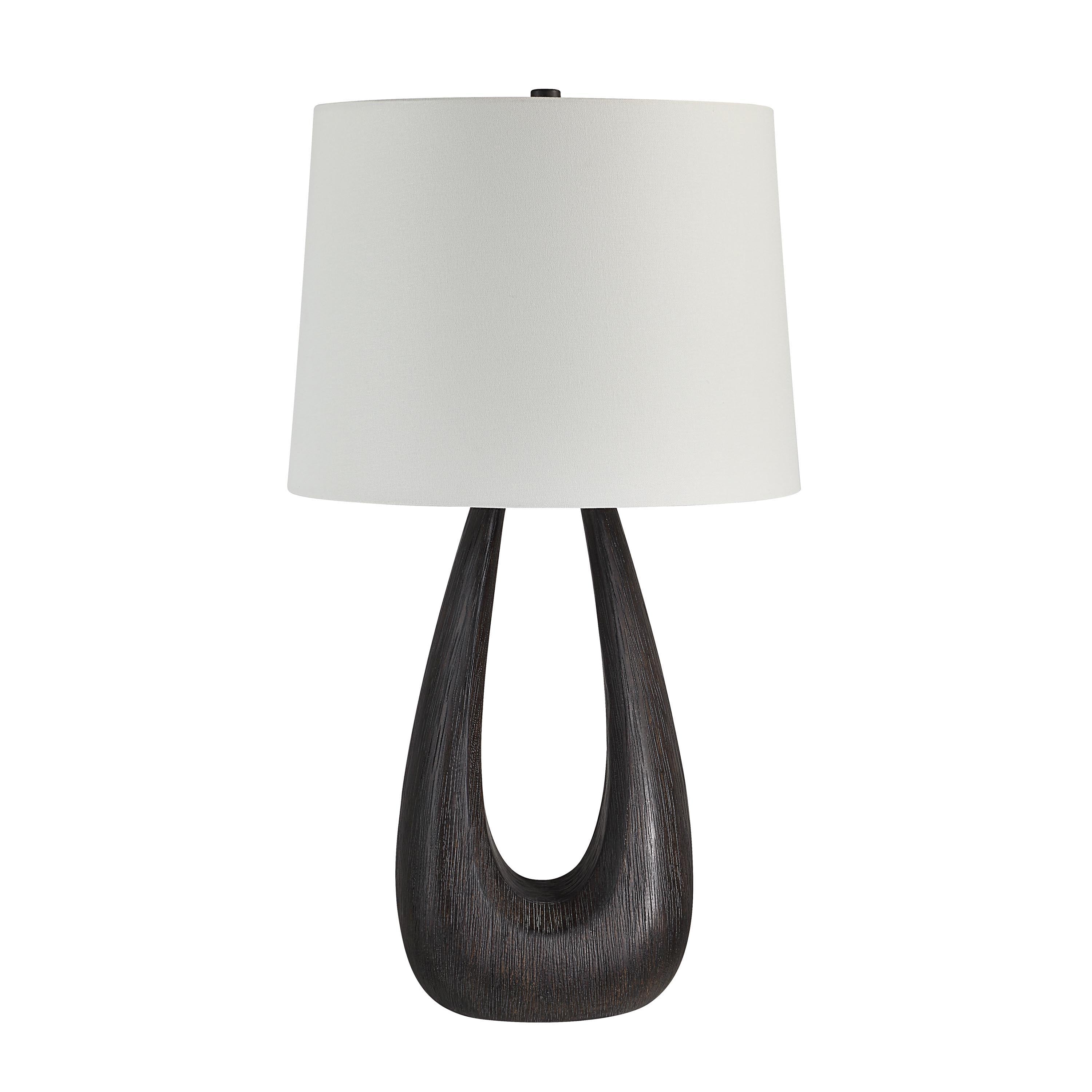 Everren Beckham 29.5" Height Table Lamp - Dark Walnut