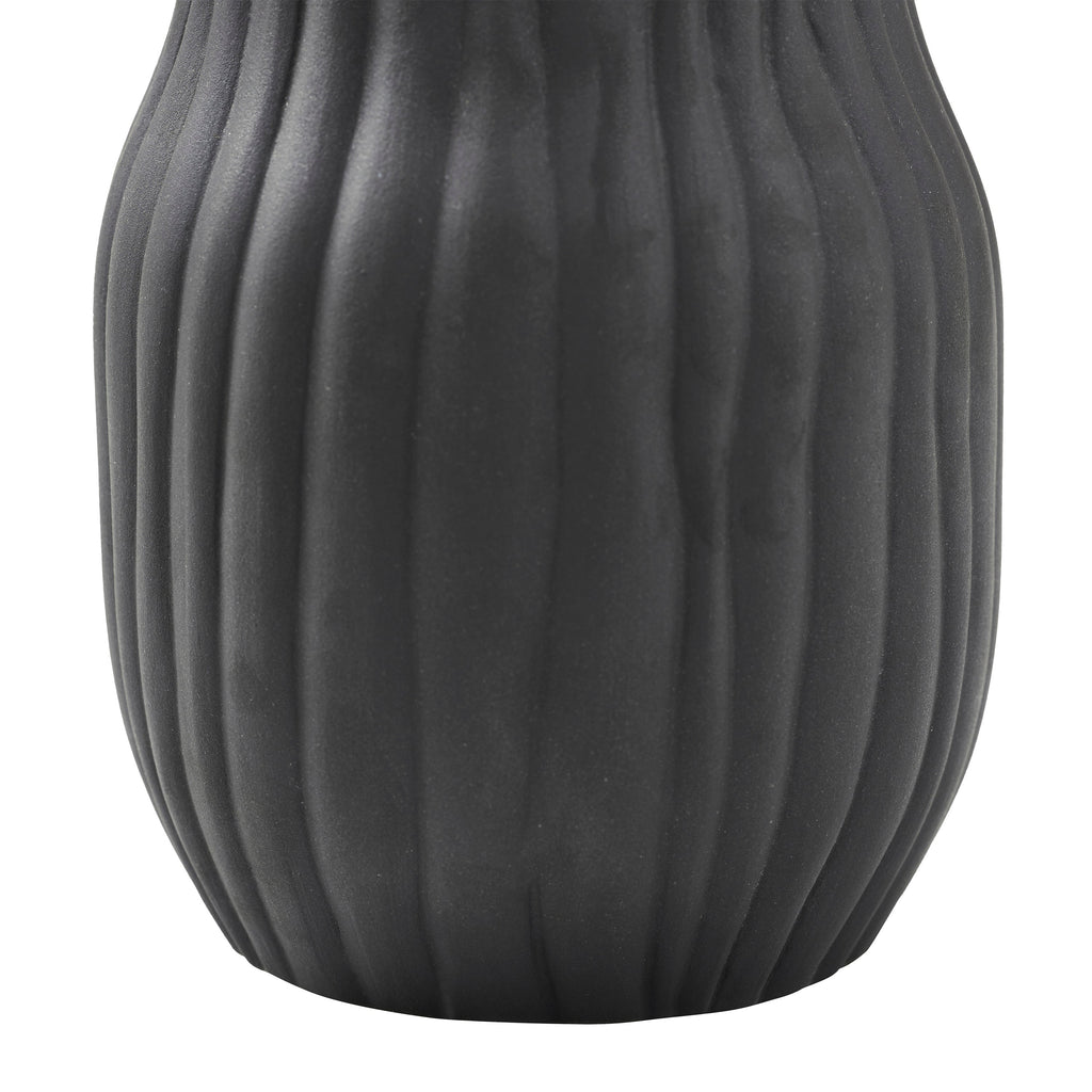 Renwil Nocera Indoor Ceramic Stoneware Vase - Matte Black