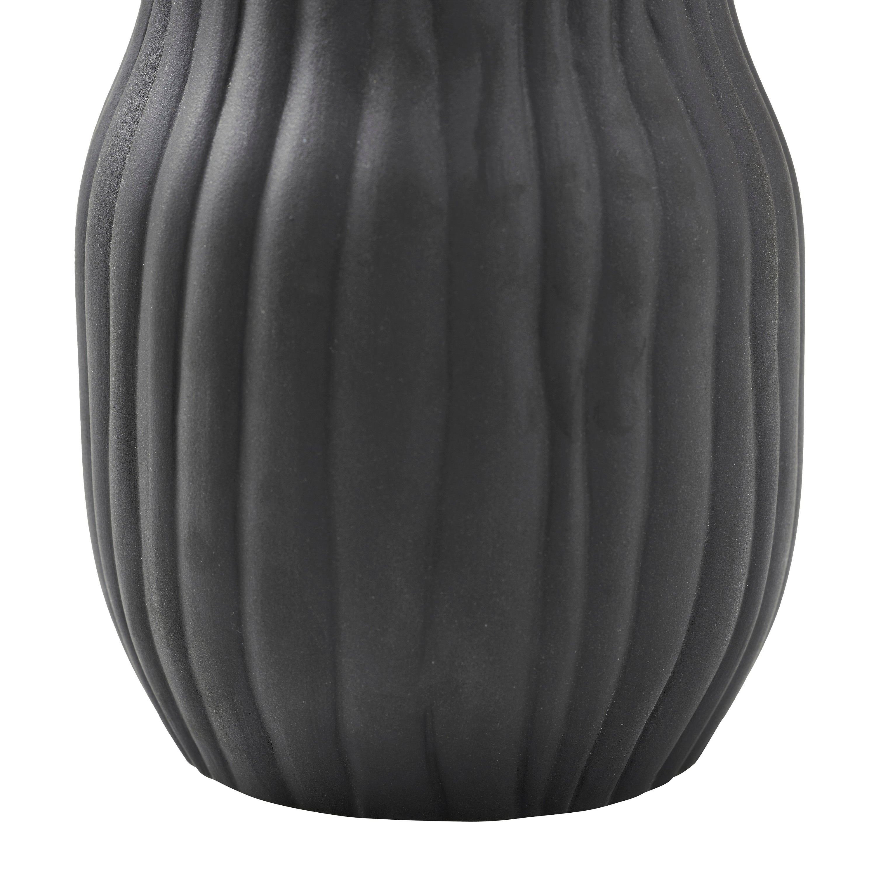 Renwil Nocera Indoor Ceramic Stoneware Vase - Matte Black