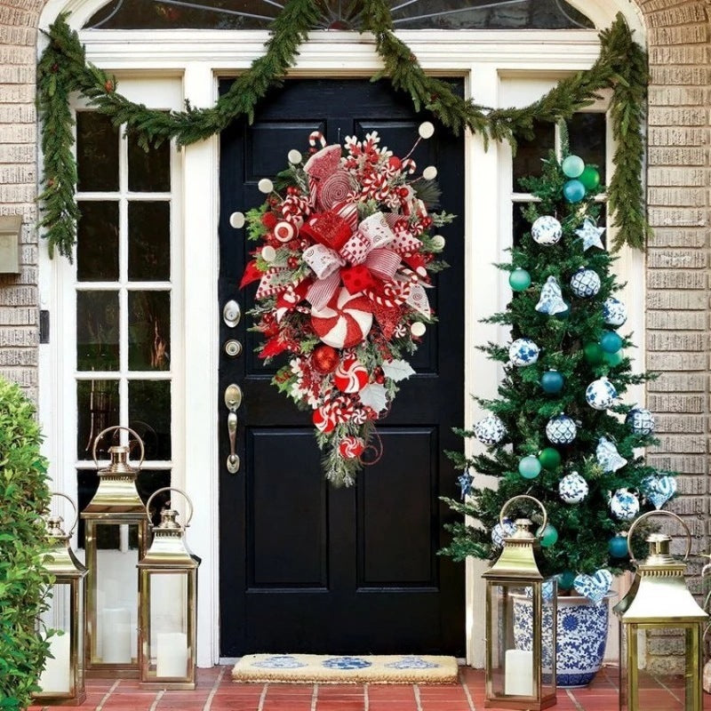 🎄 Christmas Upside-Down Tree – Unique Door & Wall Holiday Decoration