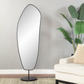 Renwil Arlon 70" Tall Irregular Mirror - Matte Black