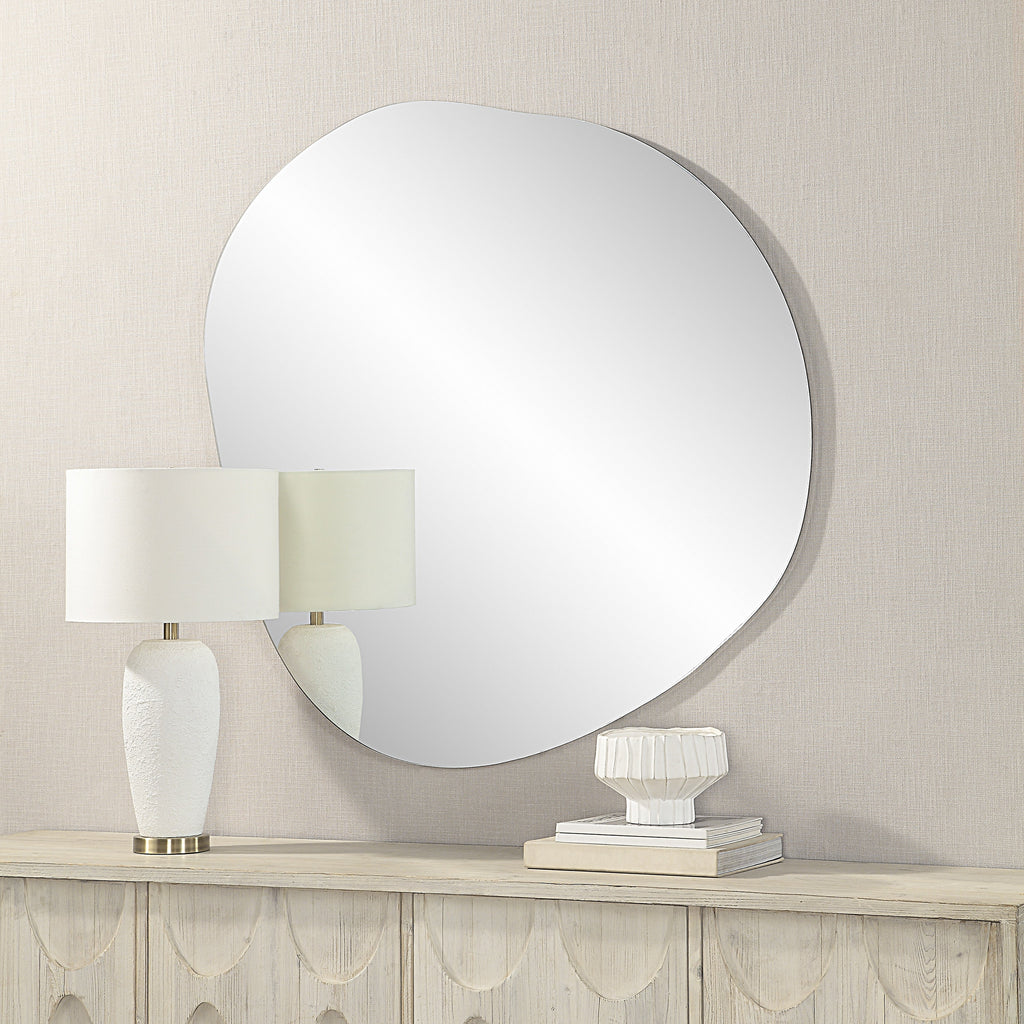 Renwil Lunaria 45" Tall Irregular Round Mirror
