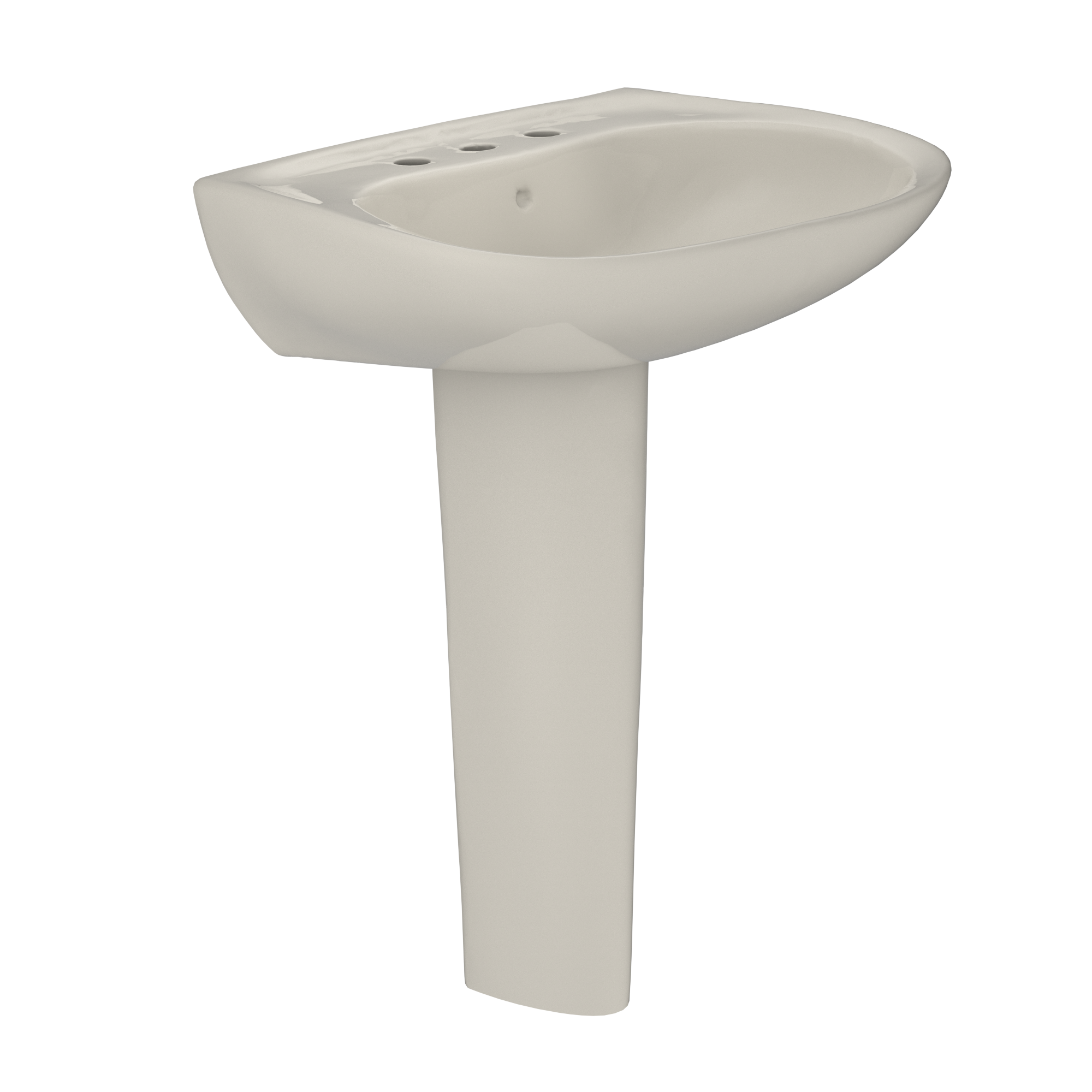 TOTO Prominence Oval Basin Pedestal Bathroom Sink For8" Center Faucets