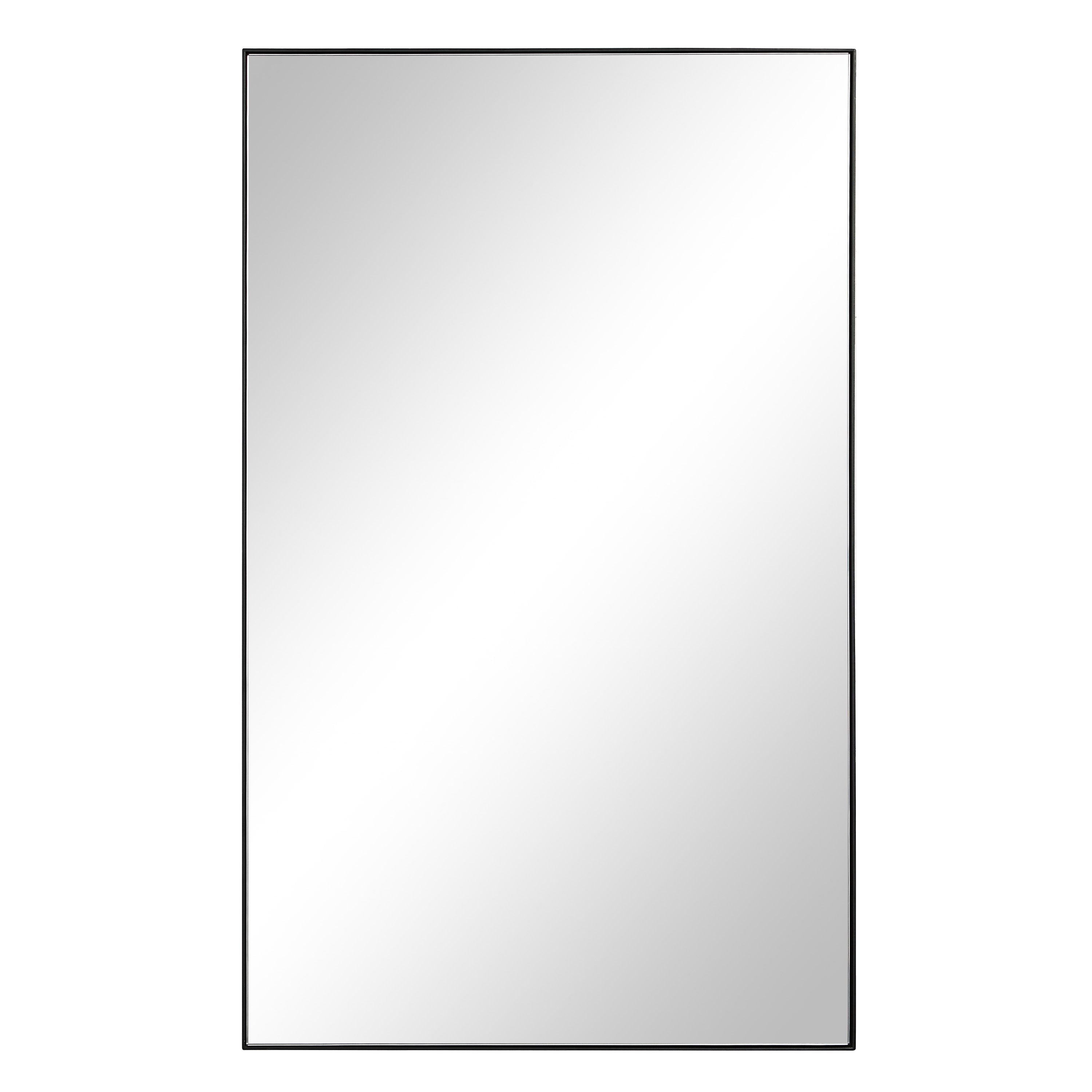 Renwil Loutro 36" H x 22" W Wall Mirror - Black