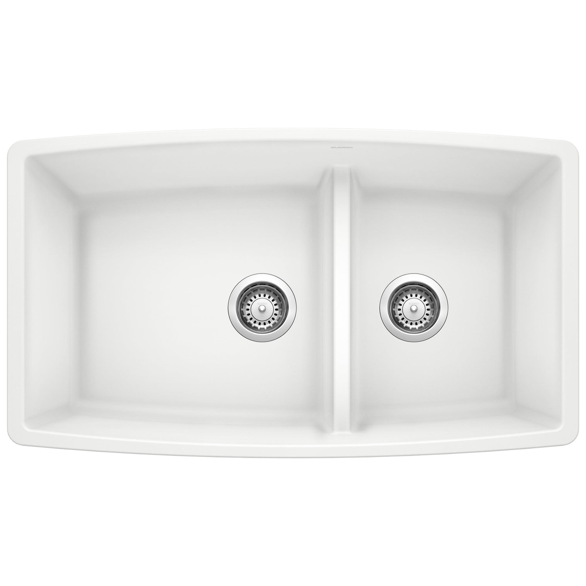 Blanco Performa Silgranit 33" 60/40 Double Bowl Undermount Kitchen Sink with Low Divide