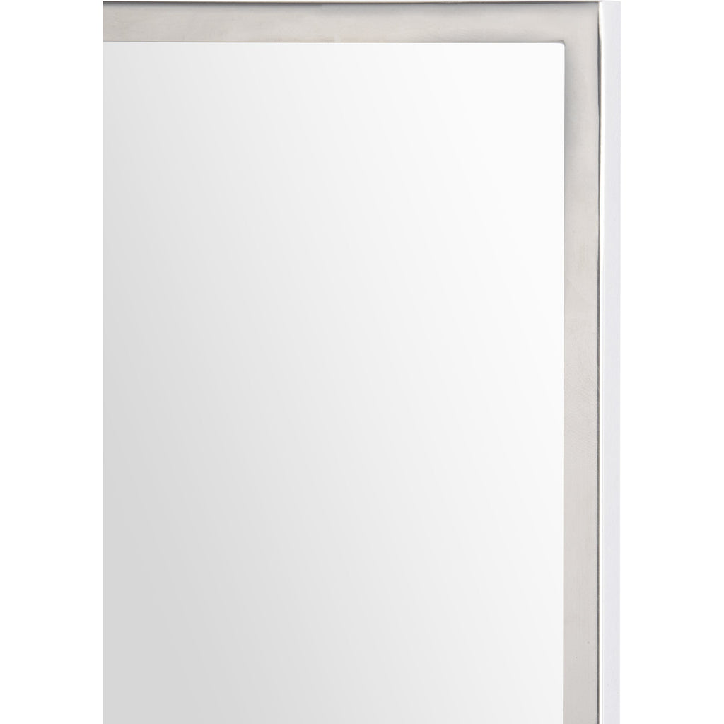 Renwil Carmelle 40" Tall Rectangle Wall Mirror - Grey