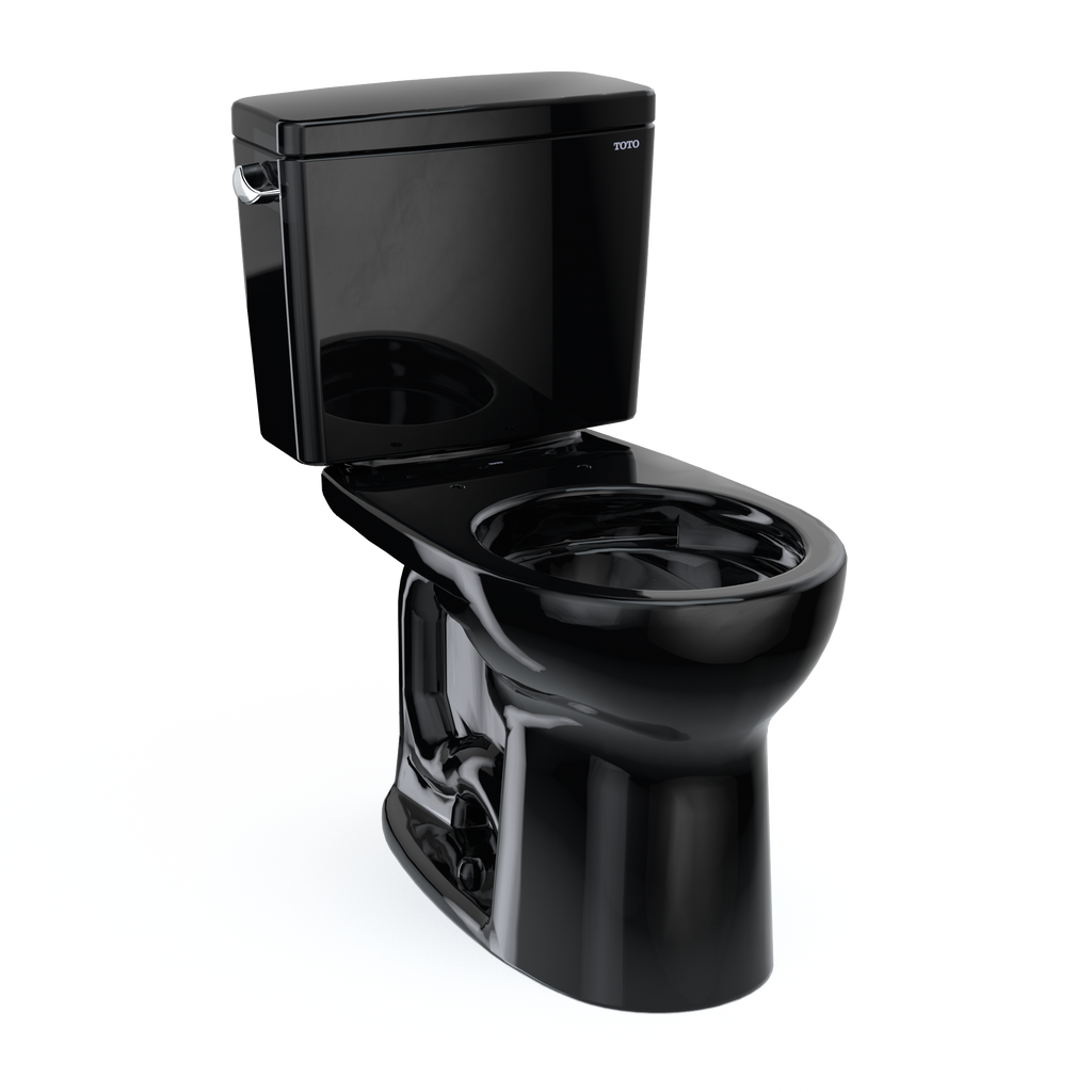 TOTO Drake Two Piece Round 1.6 GPF Universal Height Tornado Flush Toilet