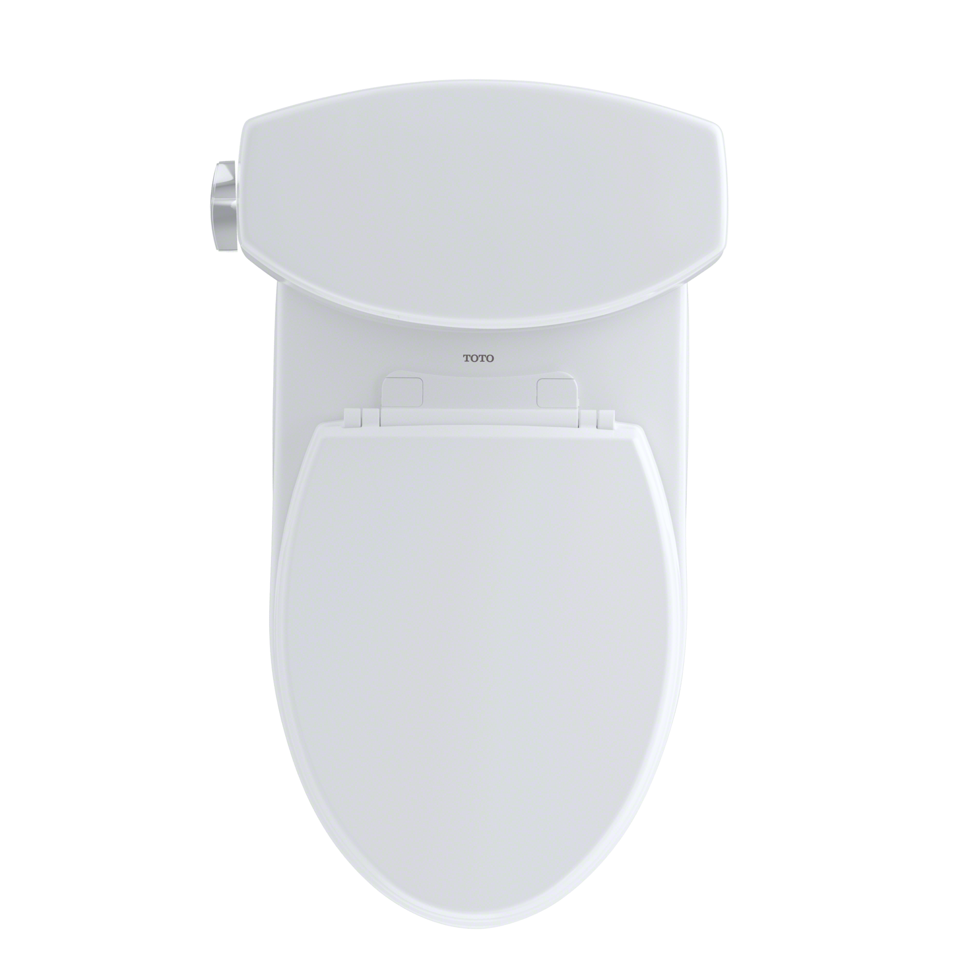 TOTO Drake II Two Piece Elongated 1.28 GPF Universal Height Toilet with Cefiontect and Right Hand Trip Lever