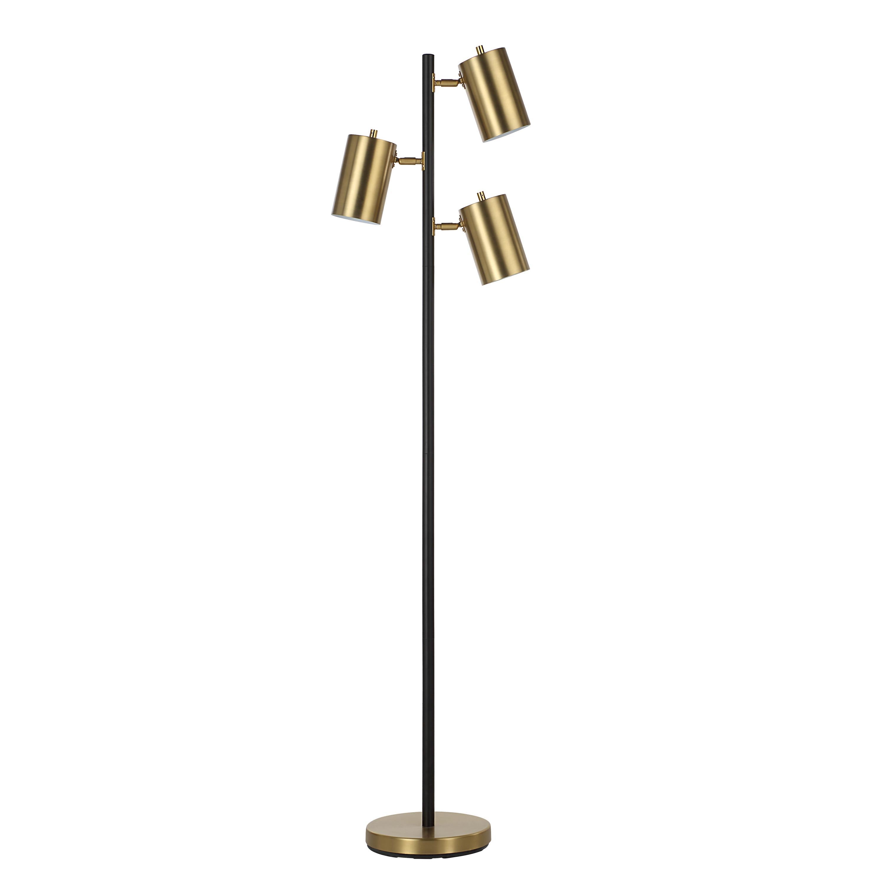 Everren Meandros 63.5" Height Floor Lamp - Matte Black