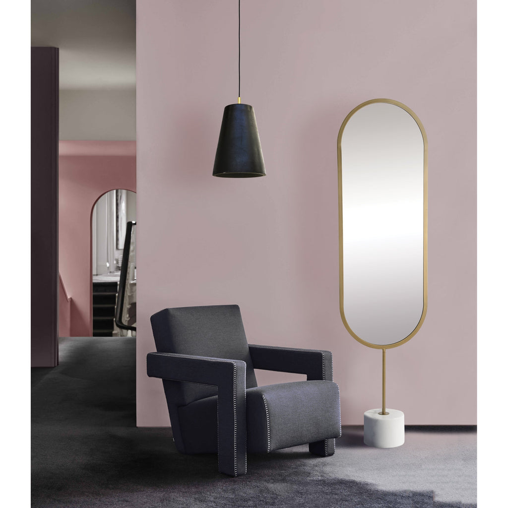 Renwil Taio 70" Tall Oval Wall Mirror - Yellow