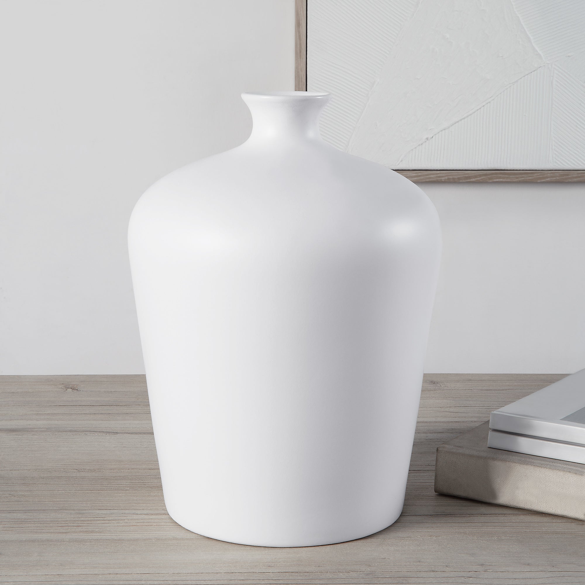 Renwil Alfano Indoor Ceramic Vase - Matte White