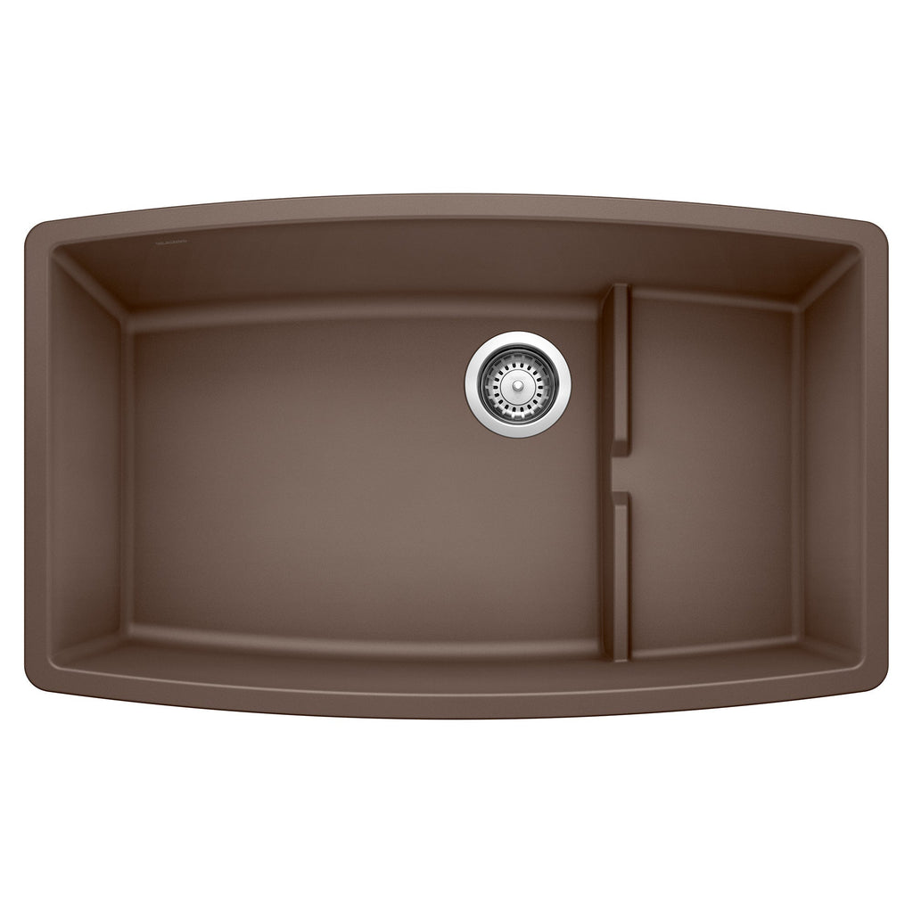 Blanco Performa Cascade Silgranit 32" Single Bowl Undermount Kitchen Sink with Colander