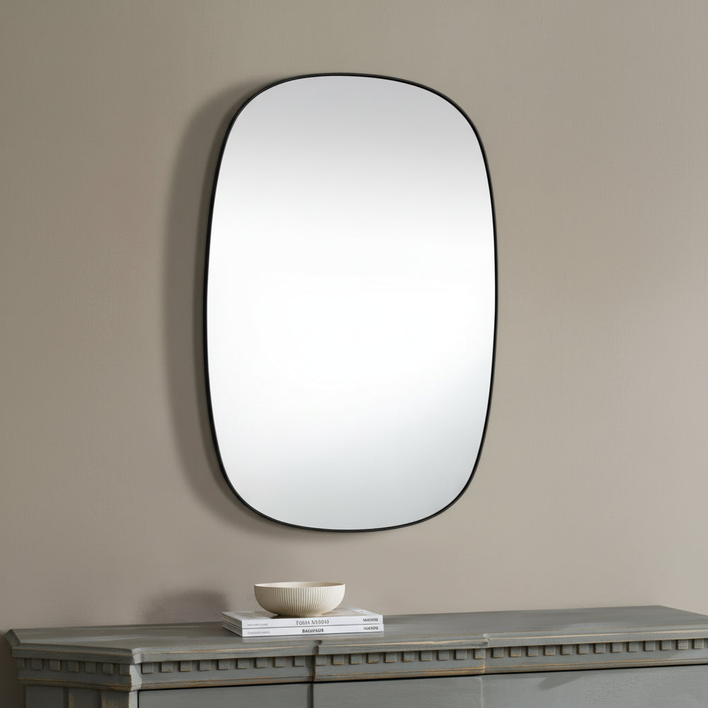 Renwil Gallegos 36" Tall Rectangle Wall Mirror - Yellow