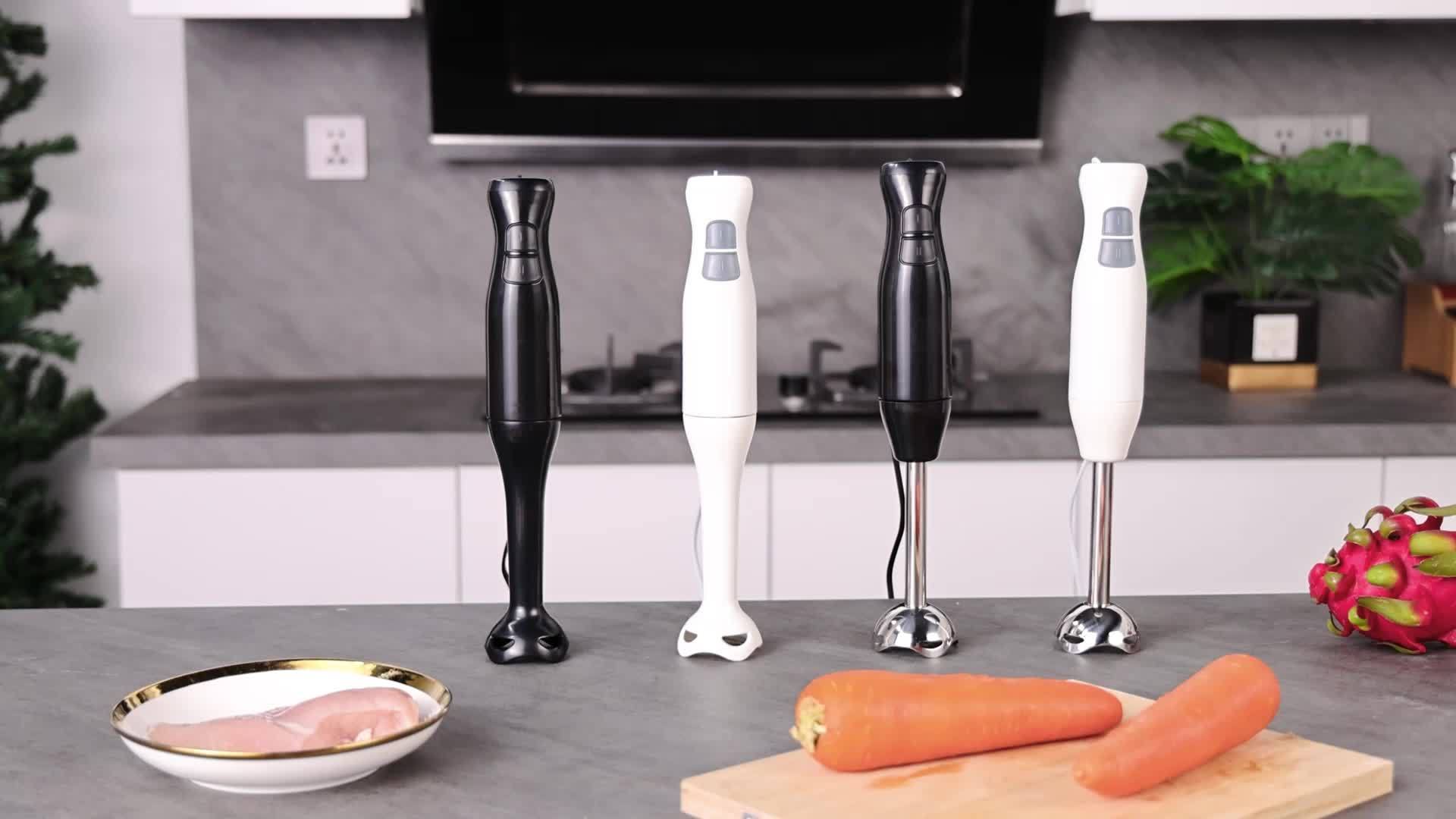 [Handheld Immersion Blender] WANVOAPLS 2-Speed Handheld Immersion Blender - Detachable Shaft for Easy Cleaning - Hanging Loop for Storage - Electric Hand Mixer for Soup, Smoothies, Sauces, Baby Food, Milkshakes, Puree - Compa
