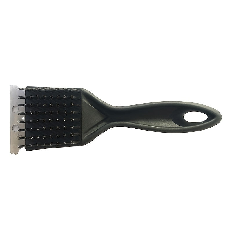 8in Portable Grill Cleaner: Deep Clean Steel Brush with Plastic Handle - BBQ Accessories for Back to School Kitchen Gadgets Kitchen Accessories