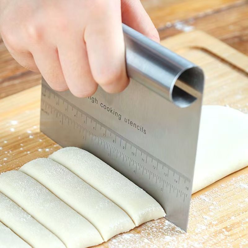 Stainless Steel Dough & Pizza Cutter ? Multi-Purpose Kitchen Tool with Ergonomic Handle