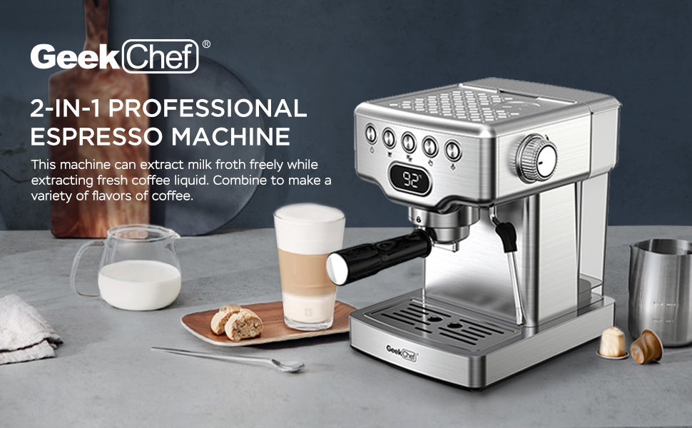 ☕ Geek Chef 20-Bar Espresso Machine