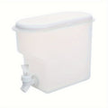 1pc, Refrigerator Cold Kettle, Summer Cooling Large Capacity Fruit Tea Kettle, Household High Temperature Resistant Drink Bucket, With Faucet Ice Water Juice Bucket, Kitchen Supplies, Bar Supplies