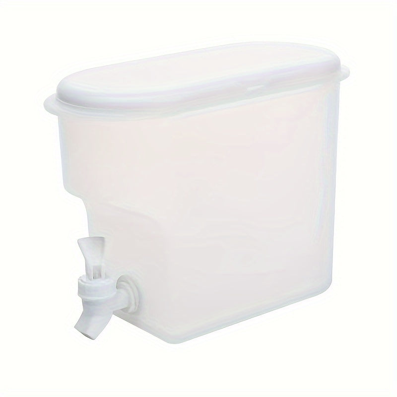 1pc, Refrigerator Cold Kettle, Summer Cooling Large Capacity Fruit Tea Kettle, Household High Temperature Resistant Drink Bucket, With Faucet Ice Water Juice Bucket, Kitchen Supplies, Bar Supplies