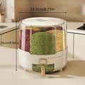 1pc Large Reusable Plastic Rice Bucket - Multipurpose Insect-Proof and Moisture-Proof Sealed Container for Grain, Dry Food, Cereal, Flour, and Kitchen Storage with Flip Top Closure and Easy Organization