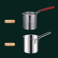 304 Stainless Steel Frying Pan ? Deep Oil Pan for Induction Cooker with Splash Prevention