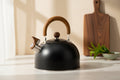 3L Stainless Steel Whistle Kettle – Folding Handle, Modern Dome Design