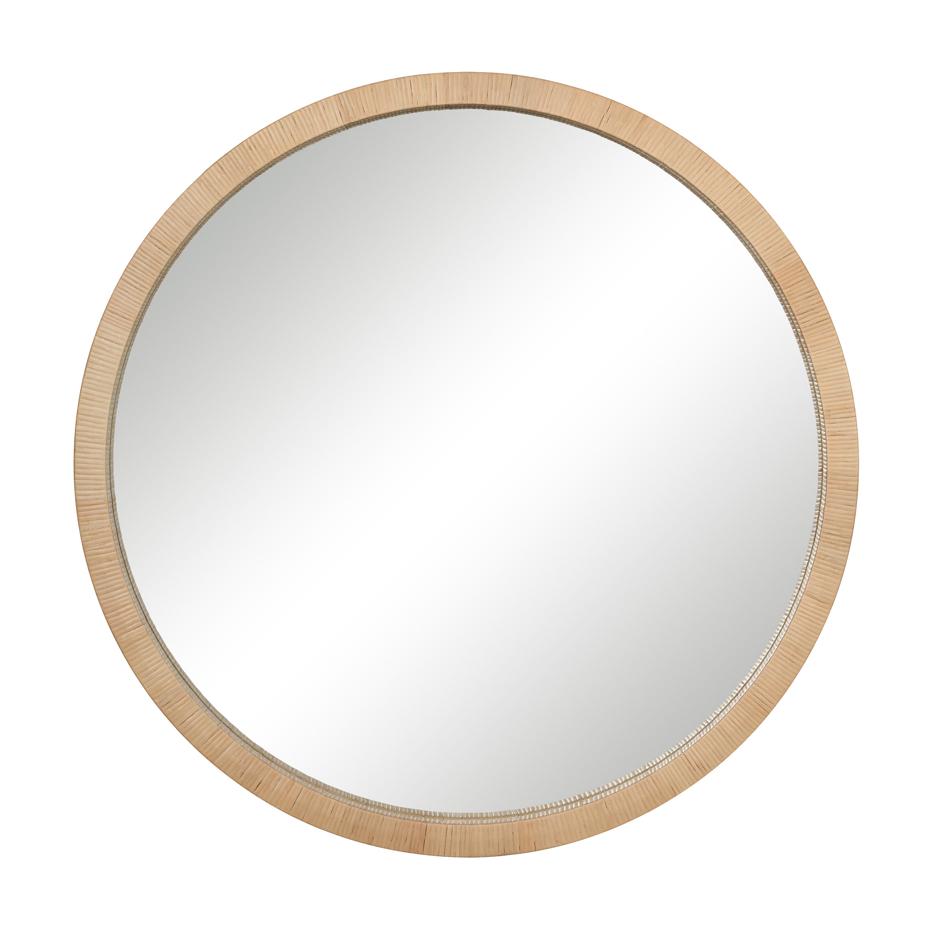 Renwil Rita 48" H x 48" W Wall Mirror - Brown